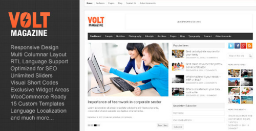 Volt v2.5 - Magazine Editorial WordPress Theme