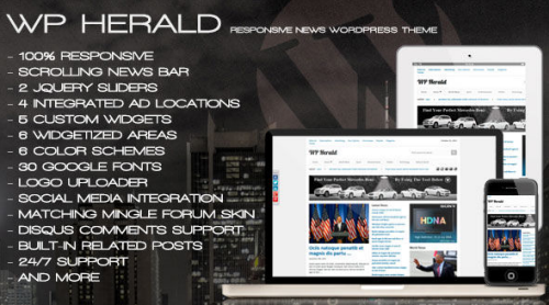 WP Herald - Responsive News Theme