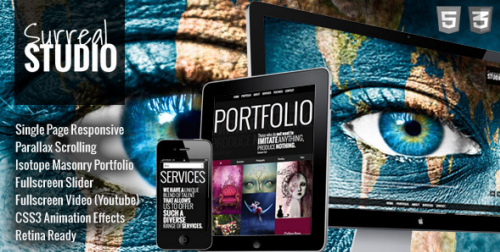 Surreal v2.0 - Responsive Parallax One Page HTML5