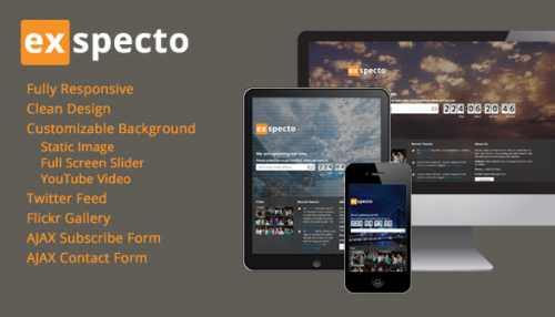 Exspecto - Responsive Under Construction Page FULL