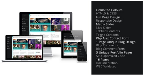 Metro Unlimited Colors Full Page Responsive