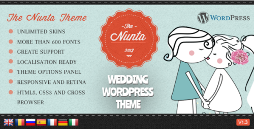 Nunta v1.2 Wedding Responsive WordPress Theme