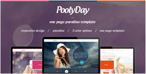 Poolyday - OnePage Parallax HTML Template