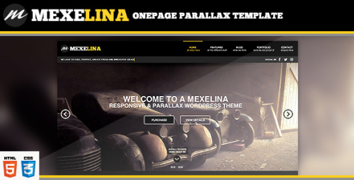 Mexelina - Onepage Creative Portfolio Template