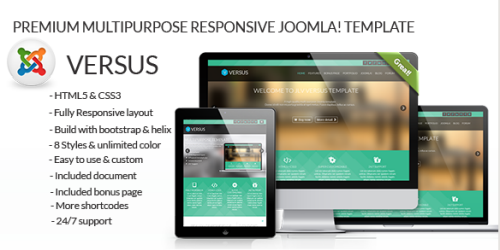 JLV Versus - premium multipurpose responsive Joomla! template