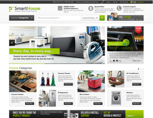 OT Smarthouse - Modern Style Furniture & Accessories Joomla 2.5 Responsive Template