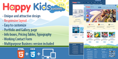 Happy Kids - Multipurpose HTML Template