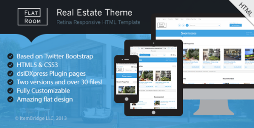 FlatRoom - Responsive Real Estate HTML Template