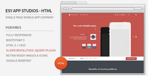 Esy App Studios - HTML Website