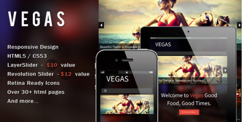 Vegas - Responsive HTML5 Theme