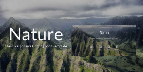 Nature - Clean Responsive Coming Soon Template