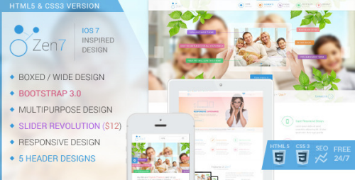 Zen7 - Premium Multi-Purpose Responsive Template