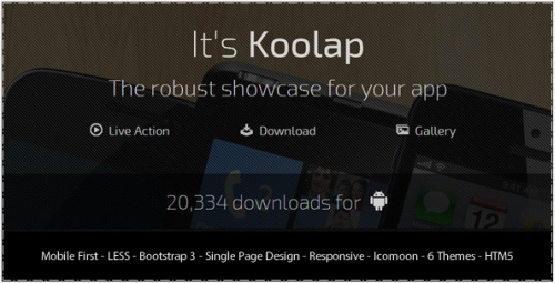Koolap - The All-in-One App Landing Page