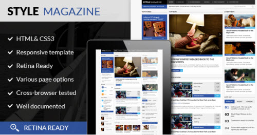 Style Magazine- Responsive HTML5 Website Template