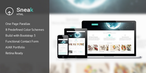Sneak - Creative One Page HTML Template