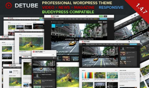 deTube v1.4.7 - Professional Video WordPress Theme
