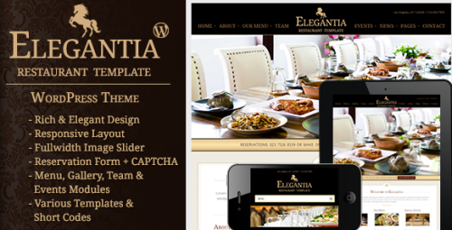 Elegantia v.1.2 - Restaurant and Cafe WordPress Theme