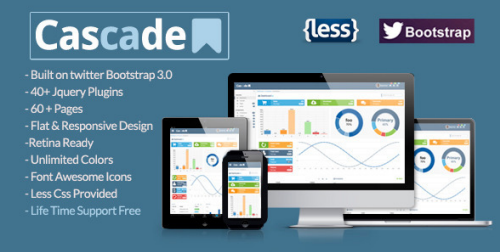 Cascade Flat Responsive Bootstrap Admin Template