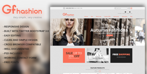 ThemeForest - GFashion Shop - Responsive HTML eCommerce Template