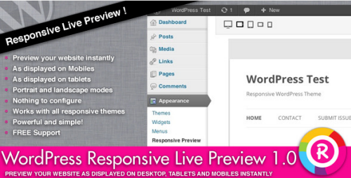 WordPress Responsive Live Preview v1.0