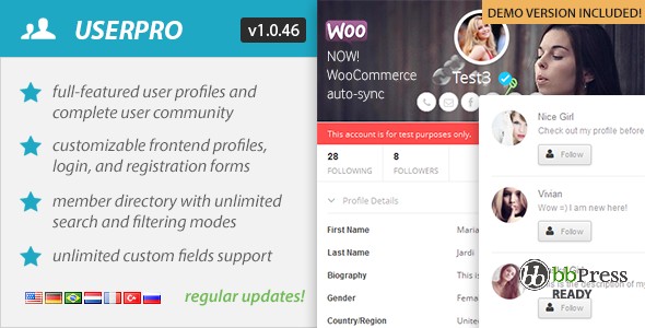 UserPro v.1.0.36 - User Profiles with Social Login