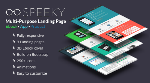 Speeky - Ebook App and Product Landing Page
