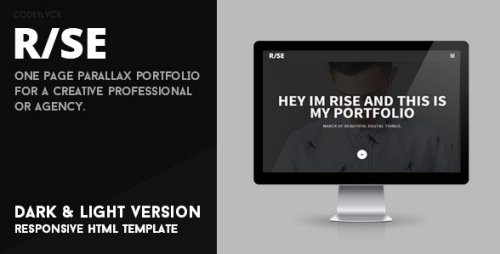Rise - Responsive One Page Parallax Template