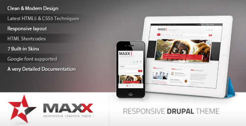 Maxx - Responsive Creative Drupal theme