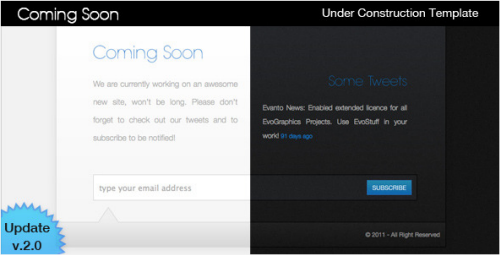 Coming Soon Site Template v2.1