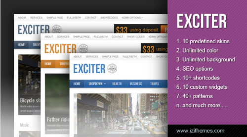 Exciter v1.2 - Magazine WordPress Theme