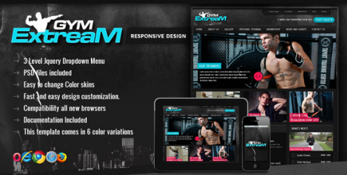 Gym Extream - Gym and Fitness Template FULL
