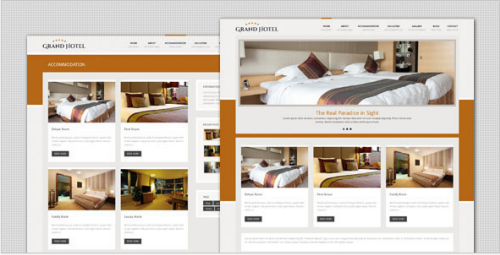 Grand Hotel - Resorts Business HTML Template