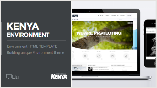 KENYA Environment HTML Template