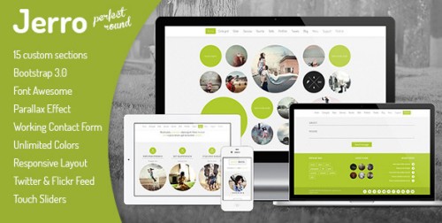 Jerro - Responsive One Page Round Template