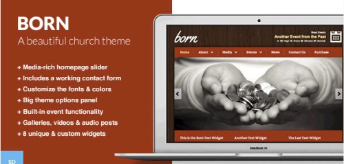 Born v2.2 - The WordPress Theme for Churches