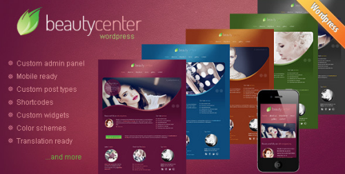 Beauty Center v2.0 - Responsive Wordpress Theme
