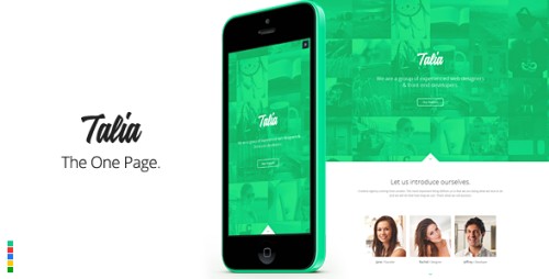 Talia - Responsive One Page Template