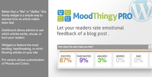 MoodThingy v1.14 Mood Rating Widget for WordPress PRO