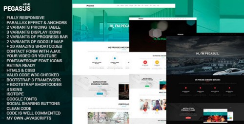 ThemeForest - Pegasus Parallax One-Page HTML5