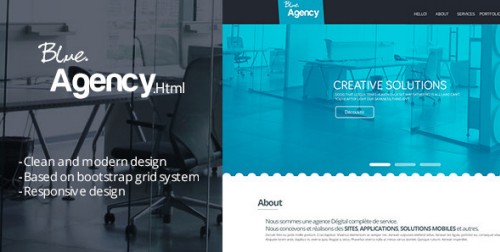 Blue Agency - Premium Onepage HTML Template
