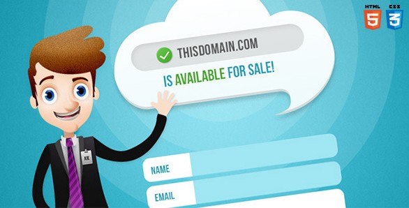 Salesman - Domain For Sale Template
