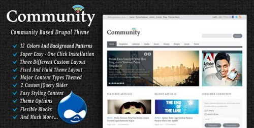 Community Premium Drupal Theme
