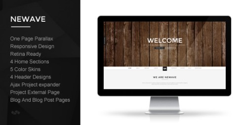 Newave - Responsive One Page Parallax