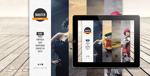 BOOSTERIUS - Responsive one page slide WordPress theme