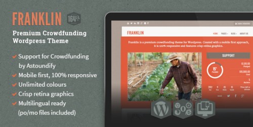 Franklin v1.4.1 Wordpress Crowdfunding Theme