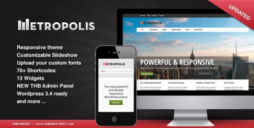 Metropolis v1.0 - Responsive WordPress theme