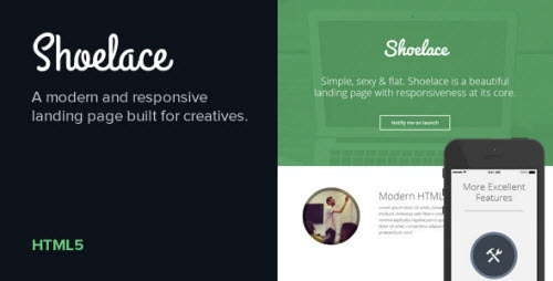 Shoelace - Modern Responsive Landing Page