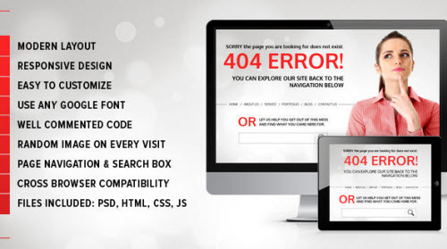 Business 404 - Responsive Error Page