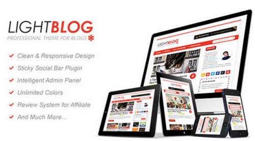 LightBlog v2.0.2 - Reponsive Blogging WordPress