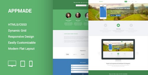APPMADE - Responsive App Landing Page
